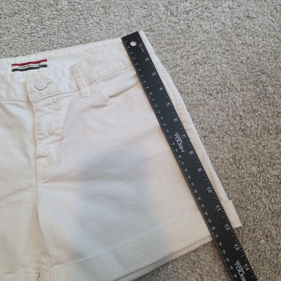 Women's Tommy Hilfiger White Shorts Size 2 - Picture 6 of 8